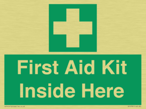 First Aid Kit Inside Here